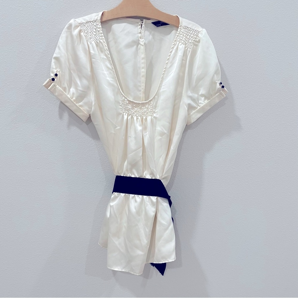 Zara Ivory Blouse Size Small